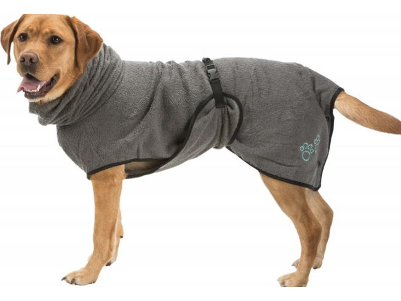 Trixie Bathrobe for dogs terry cloth XS: 30 cm grey