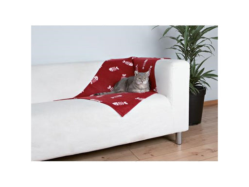 Trixie Beany blanket fleece 100 × 70 cm red