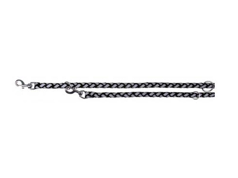 Trixie Cavo Reflect adjustable leash S–M: 2.00 m/ø 12 mm black