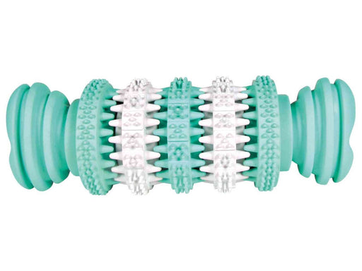 Trixie Denta Fun Bone Kauspielzeug aus Naturkautschuk mit Minzgeschmack Groß 15cm