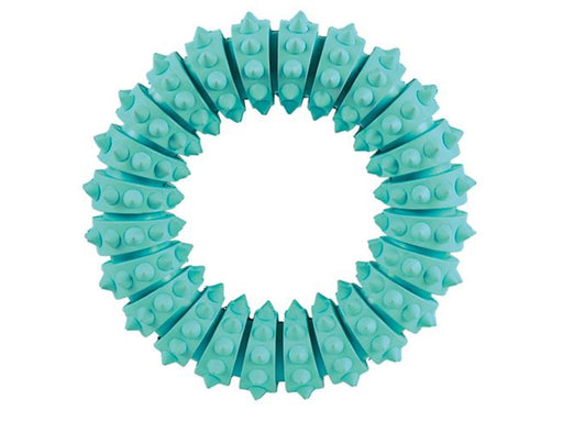 Trixie Denta Fun Ring Kauspielzeug aus Naturkautschuk mit Minzgeschmack 12cm