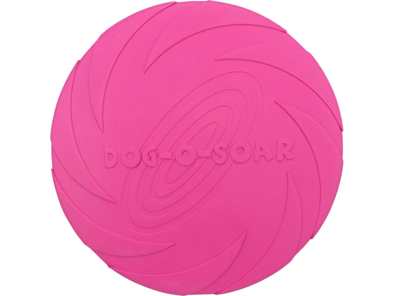 Trixie Dog Disc Frisbee Natural Rubber Pink 24cm