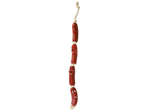 Trixie Dog Toy Sausages on a Rope vinyl 75cm