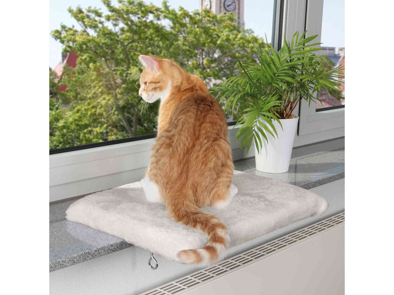 Trixie Gemütliches Plüsch-Fensterbank-Liegekissen für Katzen 51x36cm
