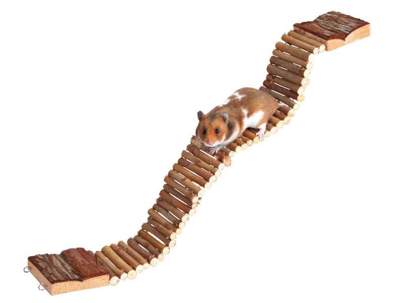 Trixie Hängebrücke aus Rindenholz für Kleintiere 55x7cm