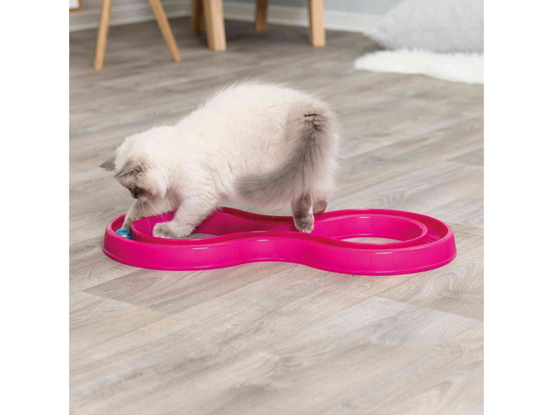Trixie Interaktives Katzenspielzeug Blinkende Ballrennbahn