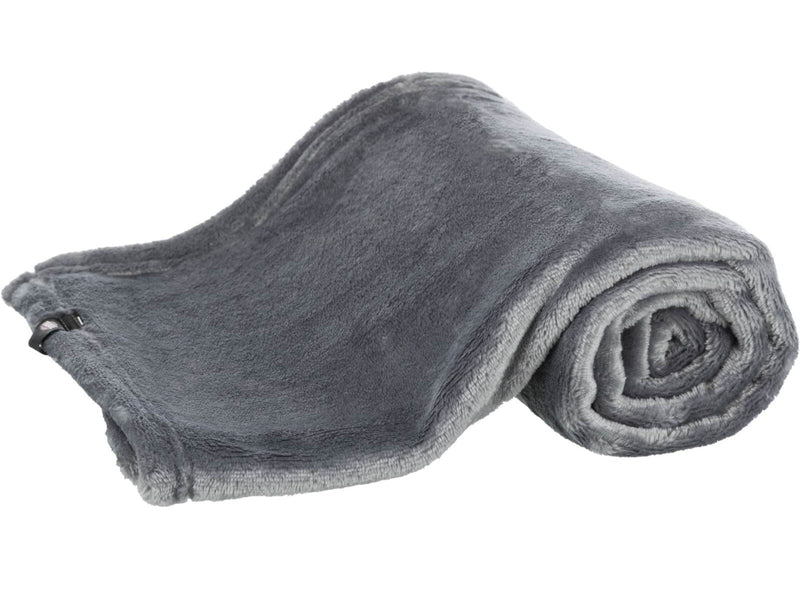 Trixie Kimmy Weiche Plüsch-Hundedecke Grau 100x75cm