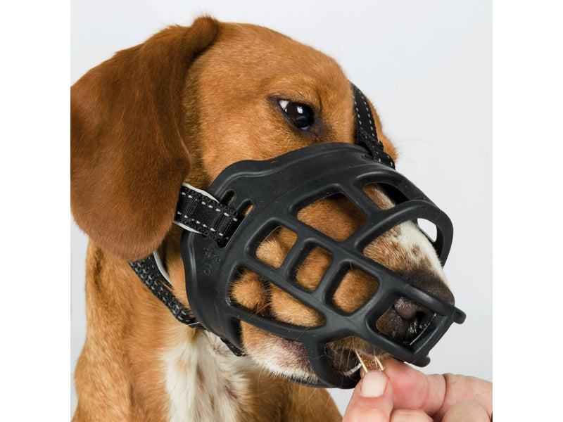Trixie Muzzle Flex muzzle rubber L black