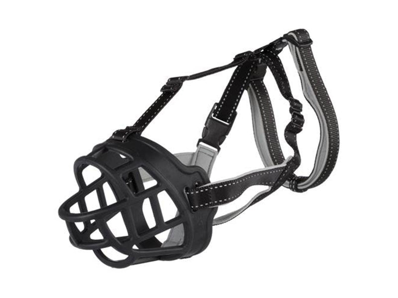 Trixie Muzzle Flex muzzle rubber M–L black