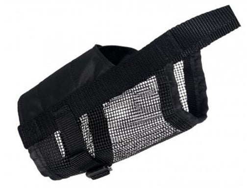 Trixie Muzzle with net insert polyester M black