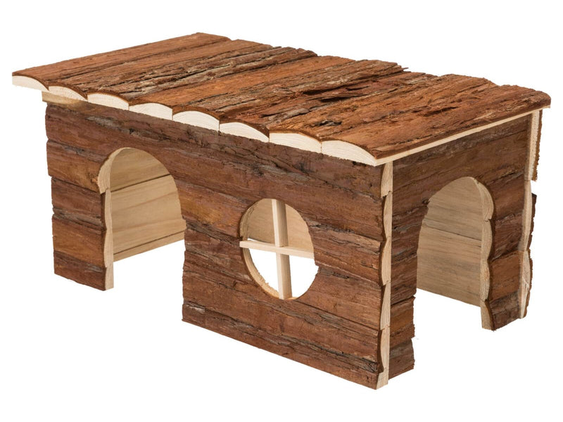 Trixie Natural Bark Wood House Jerrik Small Animals Large Hamsters Degus 28x16x18cm