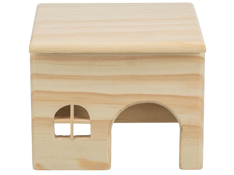 Trixie Naturholzhaus ohne Nägel für Kleintiere Mäuse Hamster 15x12x15cm