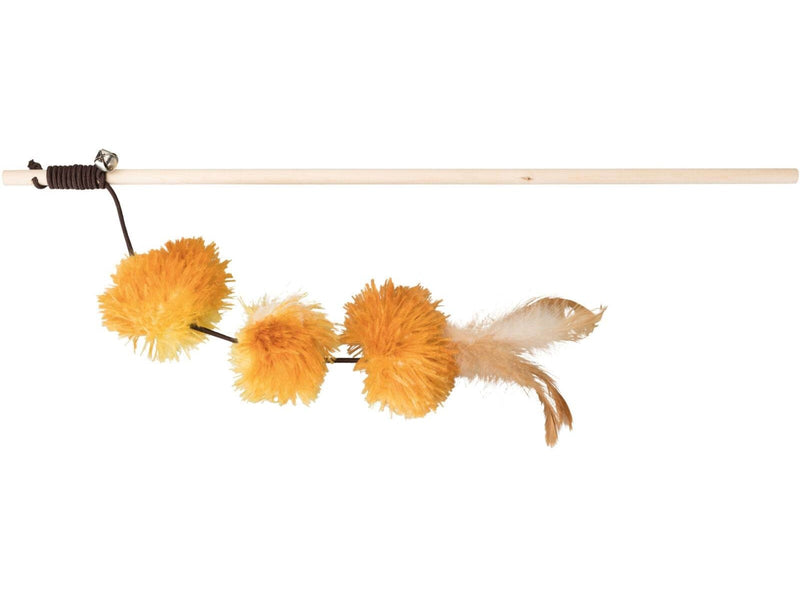 Trixie Playing Rod with Pompom Balls 40 cm assorted colours