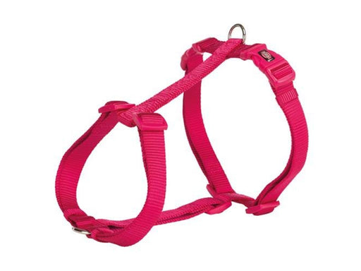Trixie Premium H-harness S–M: 42–60 cm/15 mm fuchsia