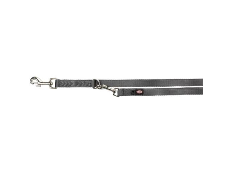 Trixie Premium adjustable leash double-layered XS–S: 2.00 m/15 mm graphite