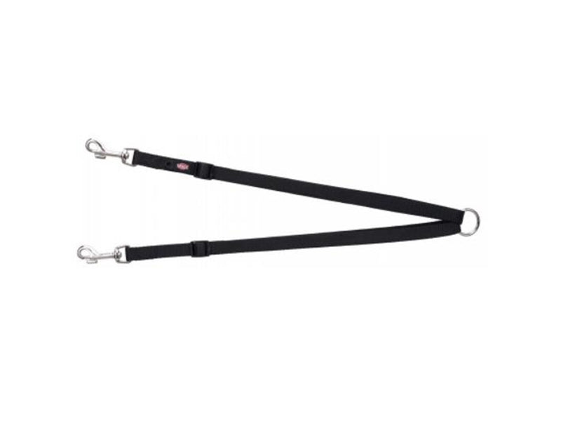Trixie Premium dual leash coupler XS–M: 40–70 cm/15 mm black