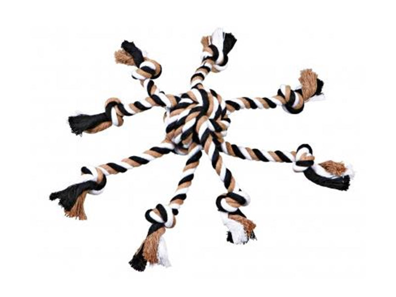 Trixie Rope Toy with Woven-in Ball ø 7 cm assorted colours