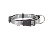 Trixie Silver Reflect collar L–XL: 40–65 cm/25 mm black/silver grey