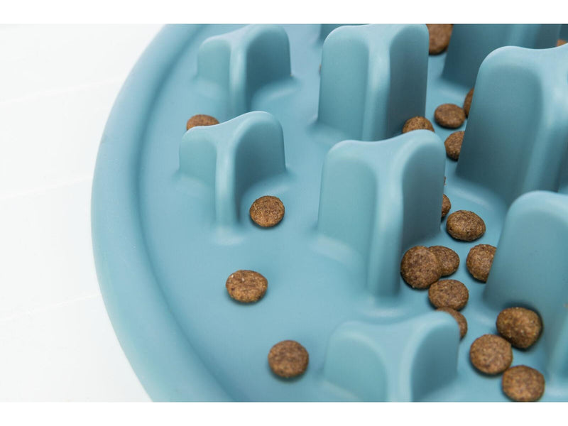 Trixie Slow Feeding Food Mat Pillars ø 35 cm blue