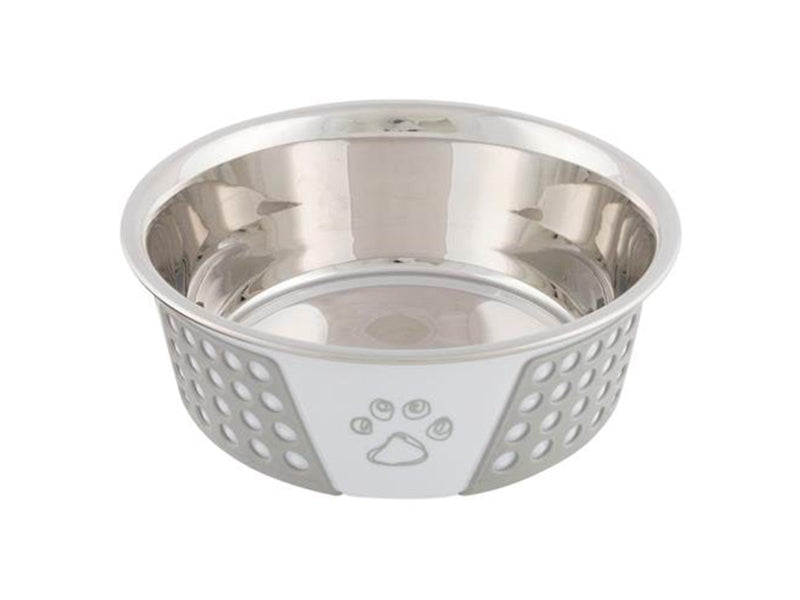 Trixie Stainless Steel Bowl 0.75 l/ø 17 cm white