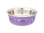 Trixie Stainless Steel Bowl cat 0.3 l/ø 12 cm assorted colours