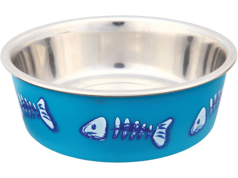 Trixie Stainless Steel Bowl cat 0.3 l/ø 12 cm assorted colours