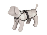 Trixie Tarbes raincoat XS: 30 cm transparent/black piping