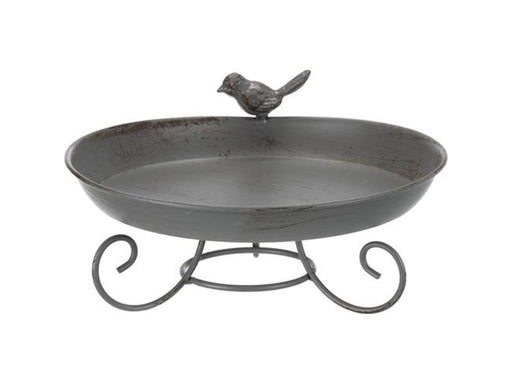 Trixie Vogelbad, stehend, Metall, 800 ml/ ø 22 cm, grau