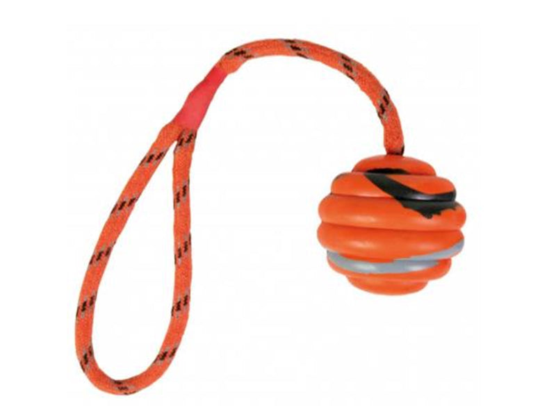 Trixie Wavy Ball on a Rope for Dogs ø 6/30 cm orange