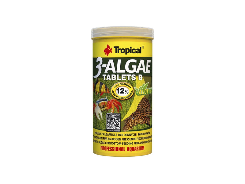 Tropical 3-Algae Tablets B 250 ml. / 150 g. ca. 830 stk.