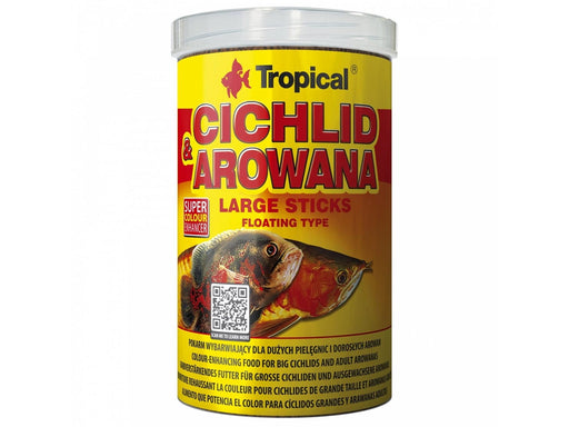 Tropical Cichlid & Arowana Large Sticks 1000 ml. 300 g.