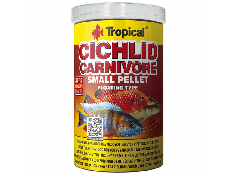 Tropical Cichlid Carnivore Small Pellet 250 ml.