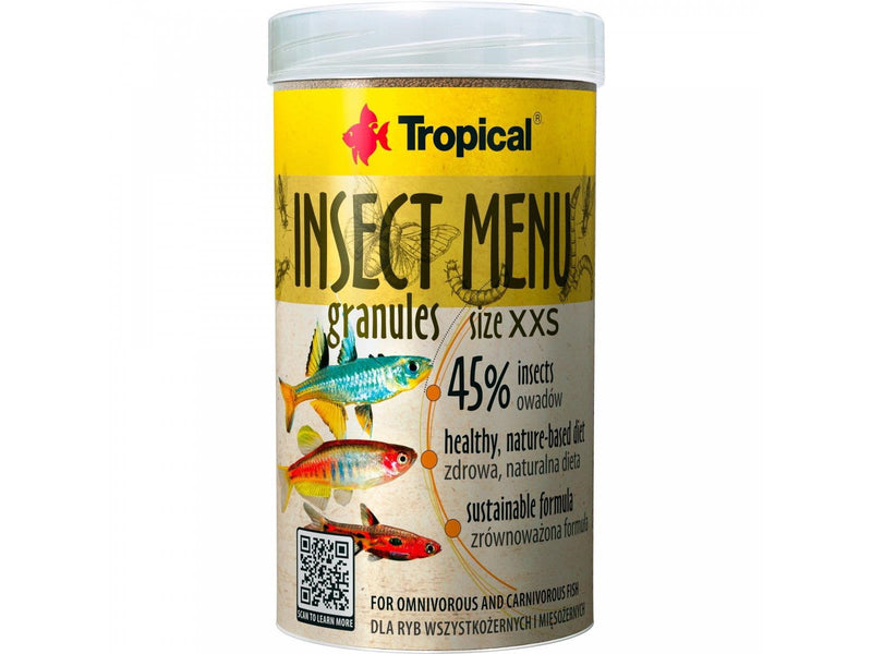 Tropical Insect Menu Granules Size XXS 100 ml.