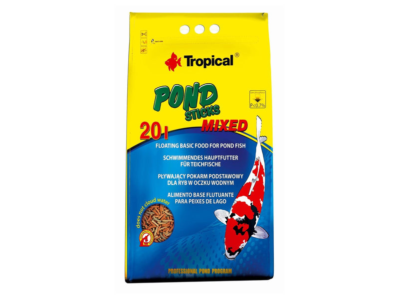 Tropical Koi & Guldfisk Farvesticks MIXED 20 L/1600 g. Pose
