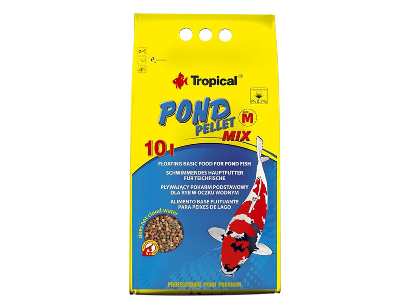 Tropical Koi farve PELLETS Adult M 10 L. / 1100 g. Pose