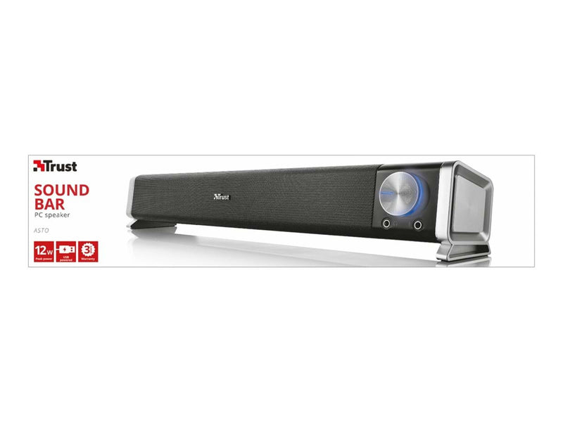 Trust Asto Soundbar PC Speaker - Schwarz