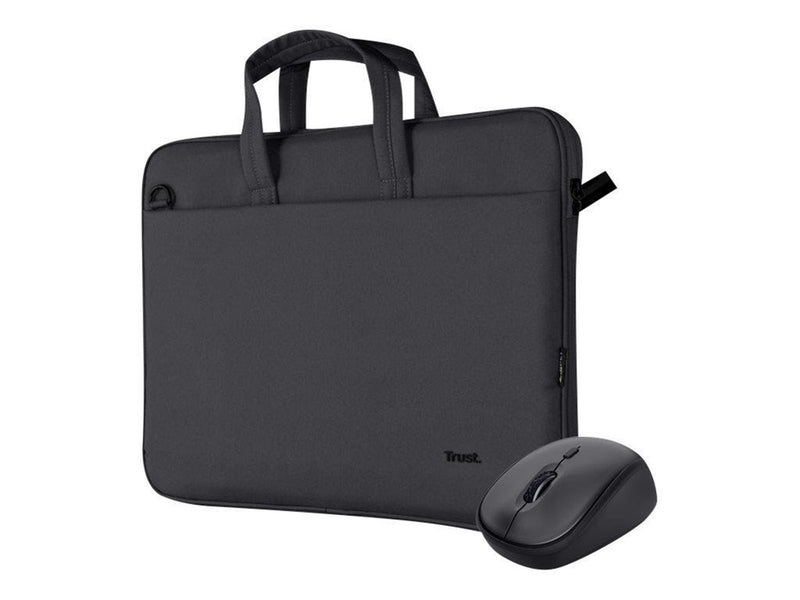 Trust Bologna - notebook carrying case + mouse - Black