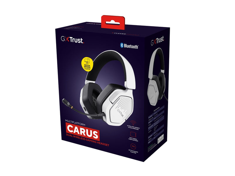 Trust GXT 493 Carus Wireless headset - White