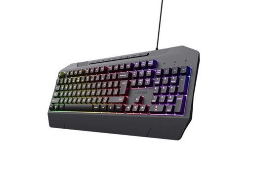 Trust GXT 836 Evocx Illuminated Gaming Keyboard - Black (Nordic) - Gaming Tastatur - Full-Size - Niederländisch - Schwarz