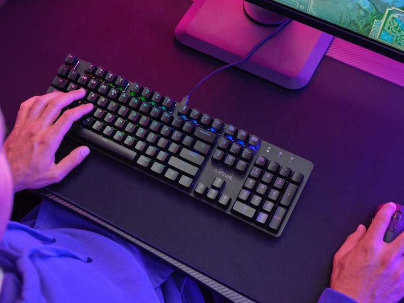 Trust GXT871 Zora Mechanical - Gaming Tastatur - Nordic ISO