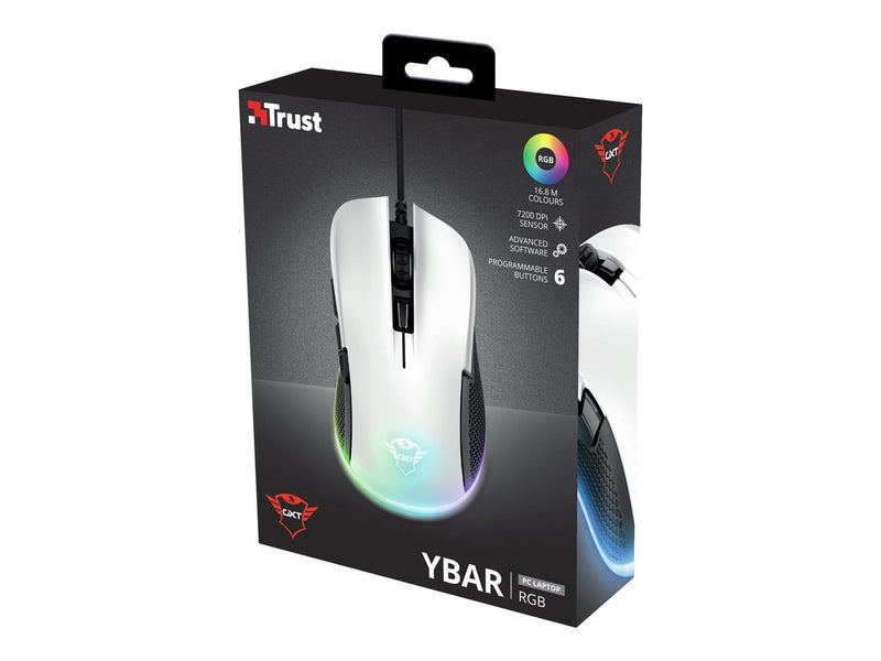 Trust Gaming GXT 922W YBAR - Maus (Weiß)