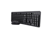 Trust Ody II Silent - Black - Tastatur & Maus Set - Englisch (US) - Schwarz