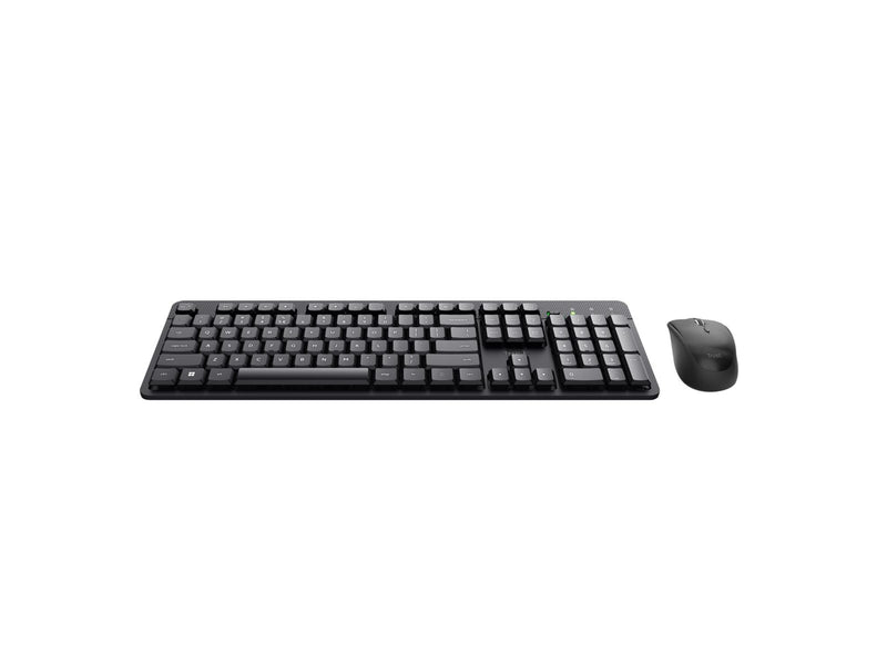 Trust Ody II Silent - Black - Tastatur & Maus Set - Englisch (US) - Schwarz