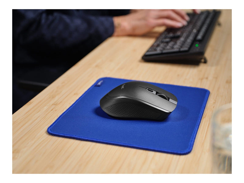 Trust Ozaa+ - mouse - multi-device - Bluetooth 2.4 GHz - black - Maus (Schwarz)