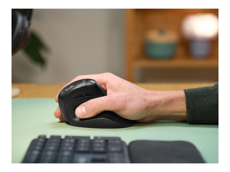 Trust Vyran - Vertical mouse (Schwarz)