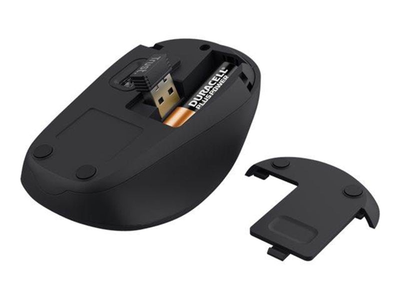 Trust Yvi Plus - Maus (Schwarz)