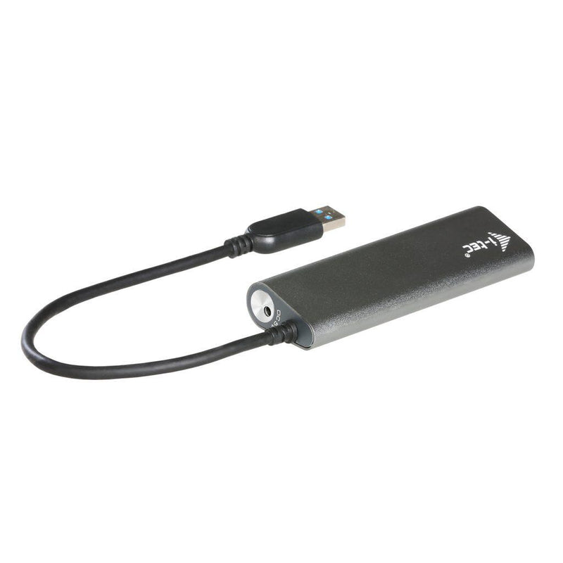 I-TEC USB-A Metal Charging HUB 4 Port mit externem Netzadapter