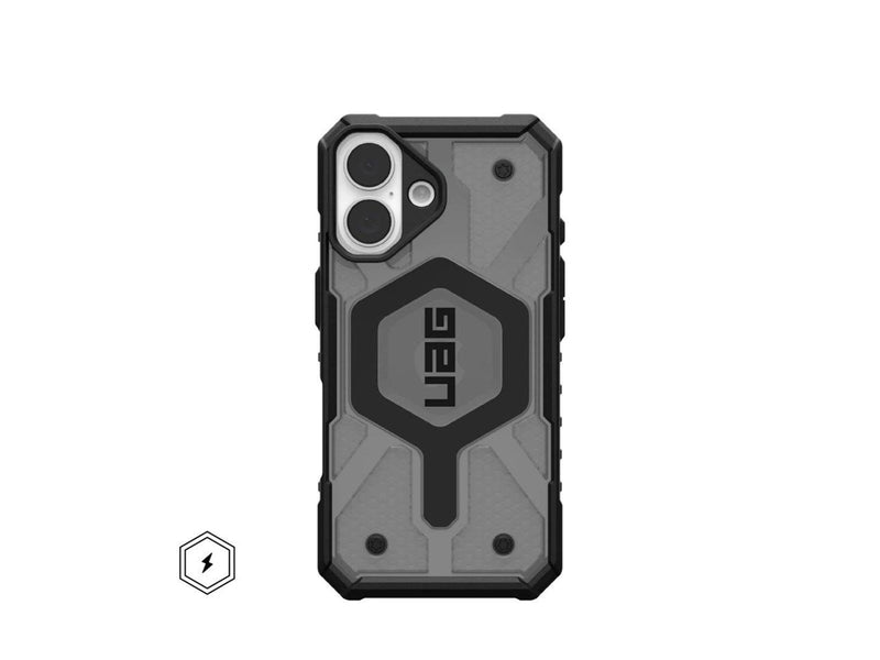UAG Pathfinder Clear with MagSafe for iPhone 16 - Ash