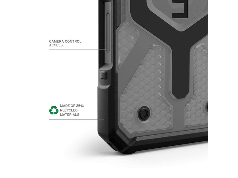 UAG Pathfinder Clear with MagSafe for iPhone 16 - Ash