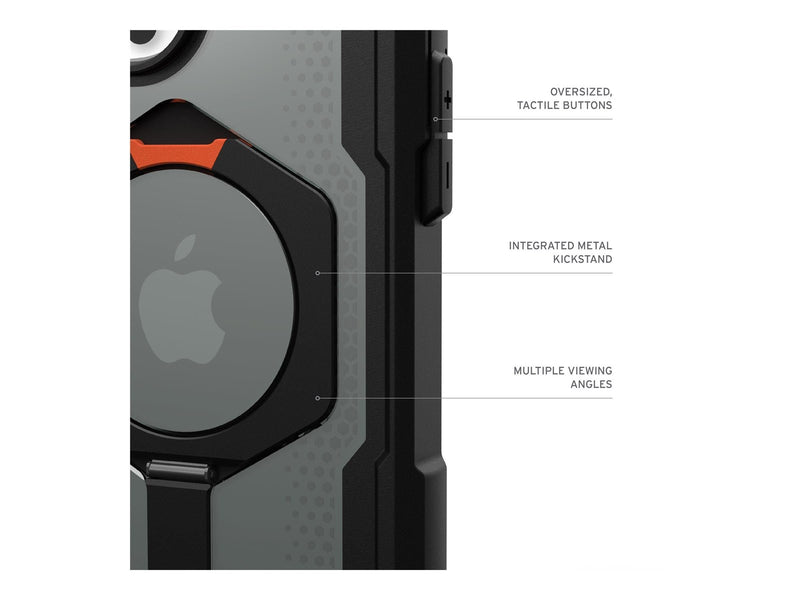 UAG Plasma XTE Magsafe Black/Orange - iPhone 16 Pro